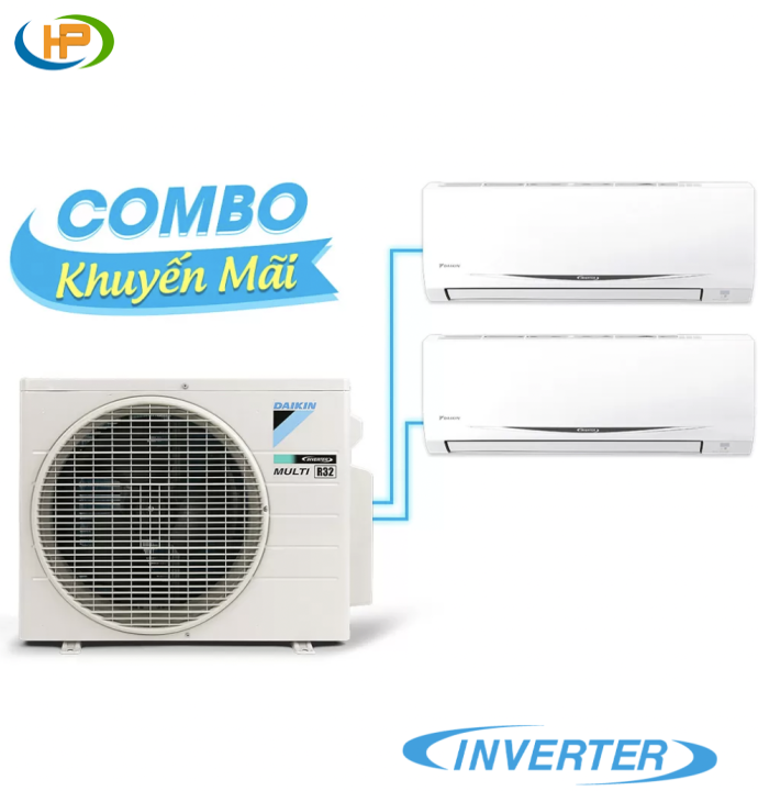 Máy lạnh Multi S Daikin Inverter 2.0 HP - MKC50RVMV/CTKC25RVMV + CTKC35RVMV (Combo khuyến mãi)